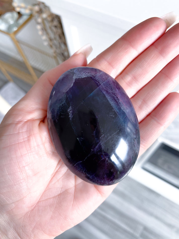 Rainbow Fluorite Palm 