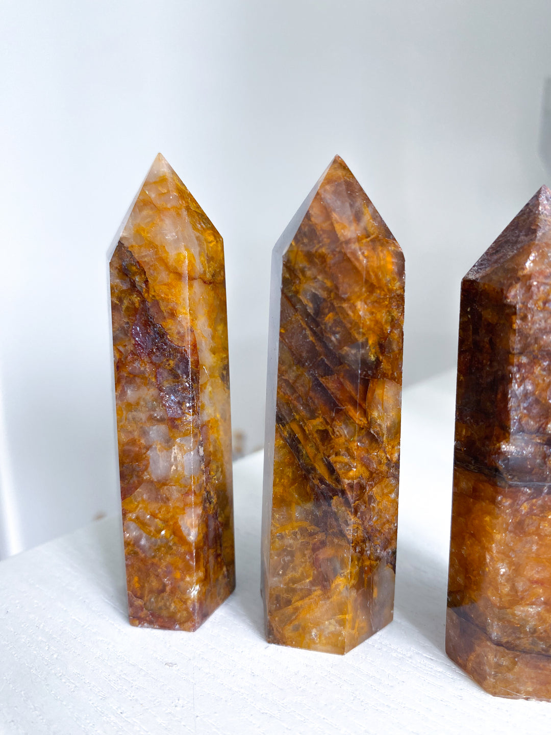 Deep Orange Golden Healer Quartz Tower