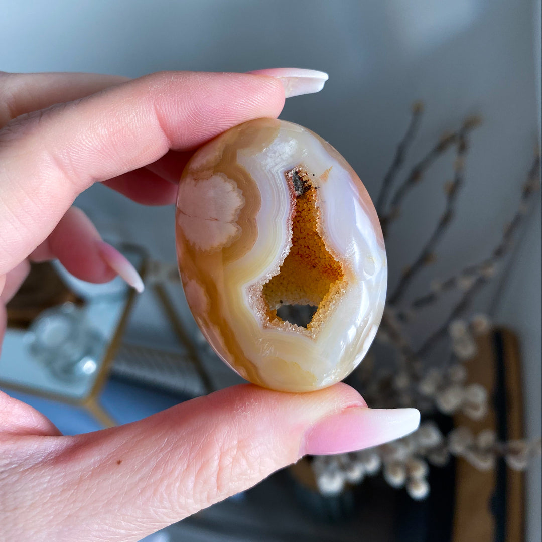 Portal Flower Agate Palm Stone #3