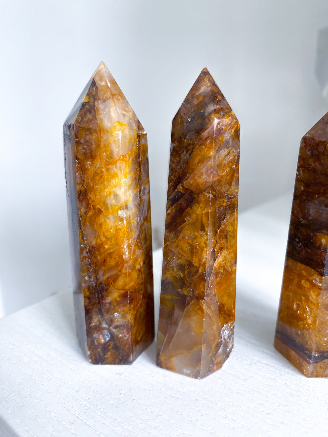 Deep Orange Golden Healer Quartz Tower