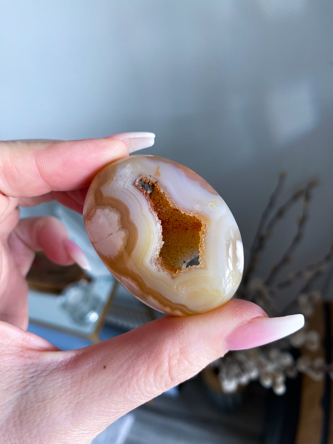 Portal Flower Agate Palm Stone #3