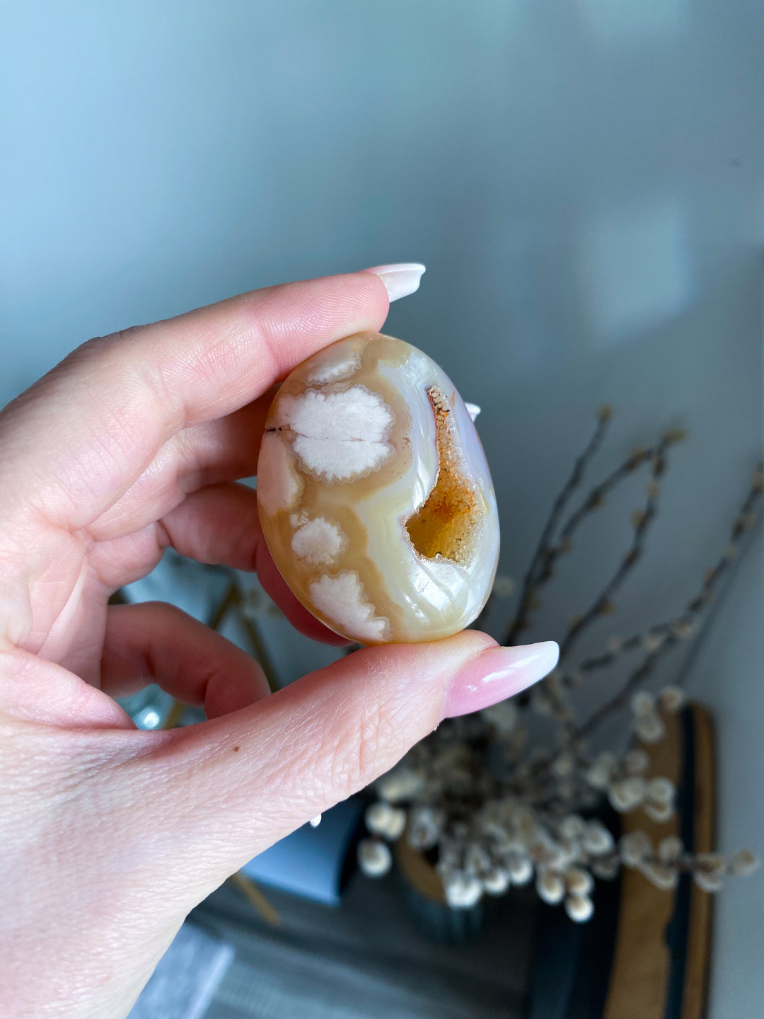 Portal Flower Agate Palm Stone #3