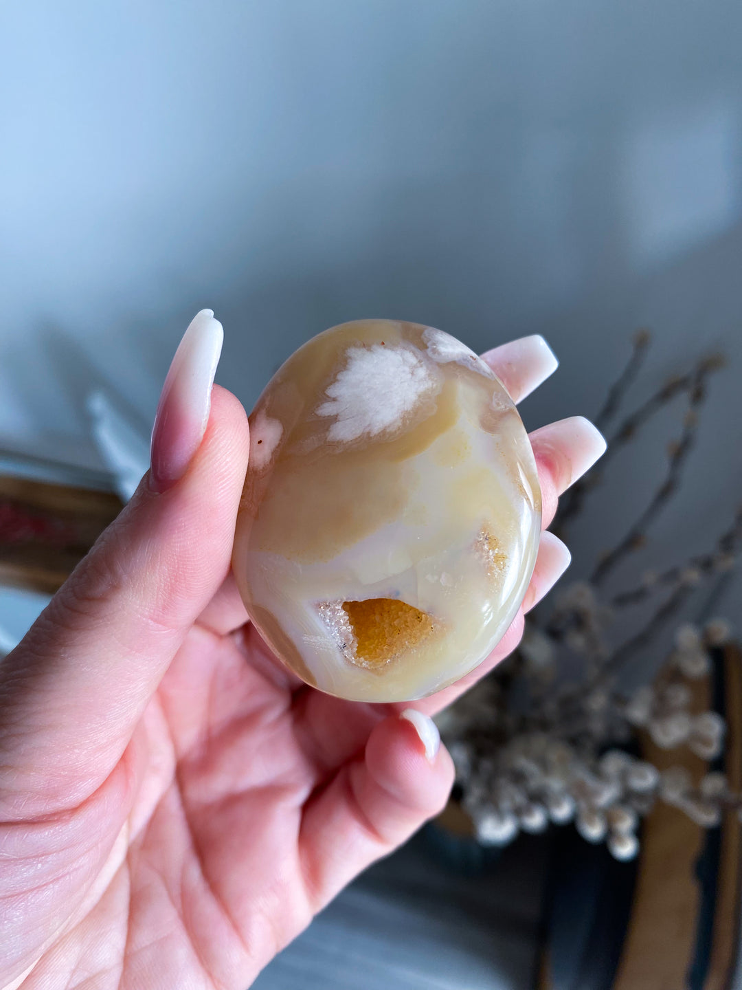 Portal Flower Agate Palm Stone #3