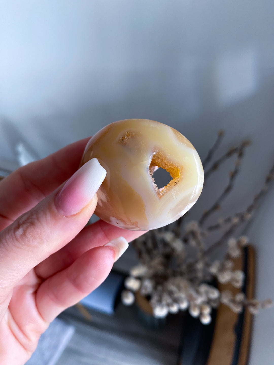 Portal Flower Agate Palm Stone #3