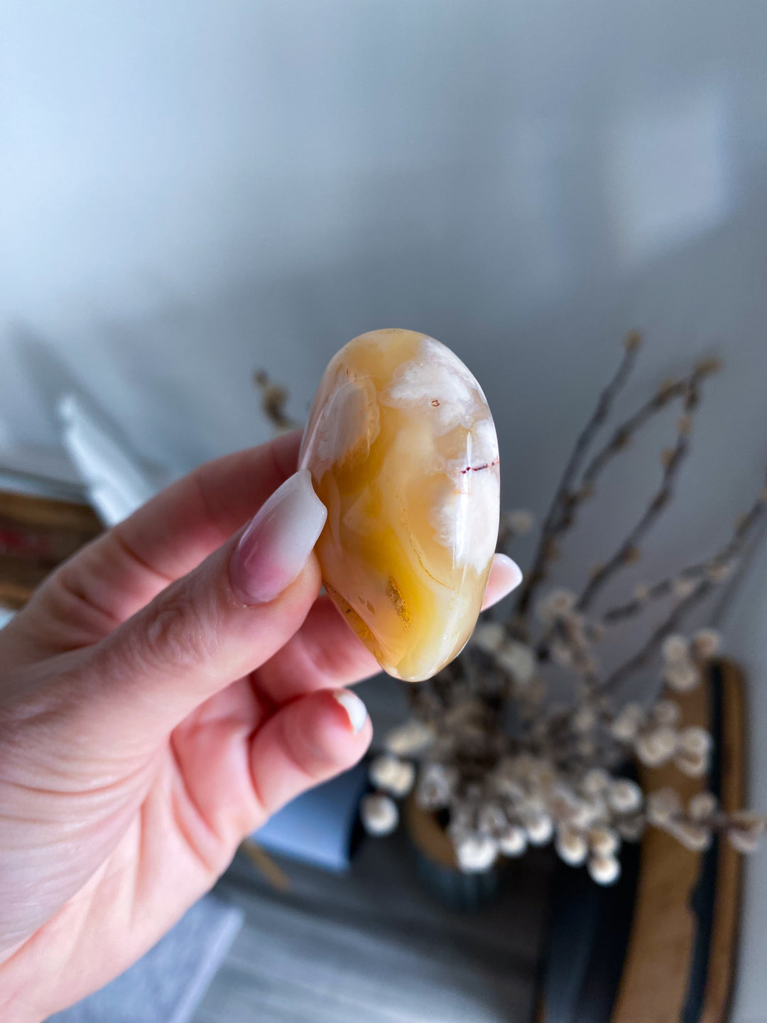 Portal Flower Agate Palm Stone #3