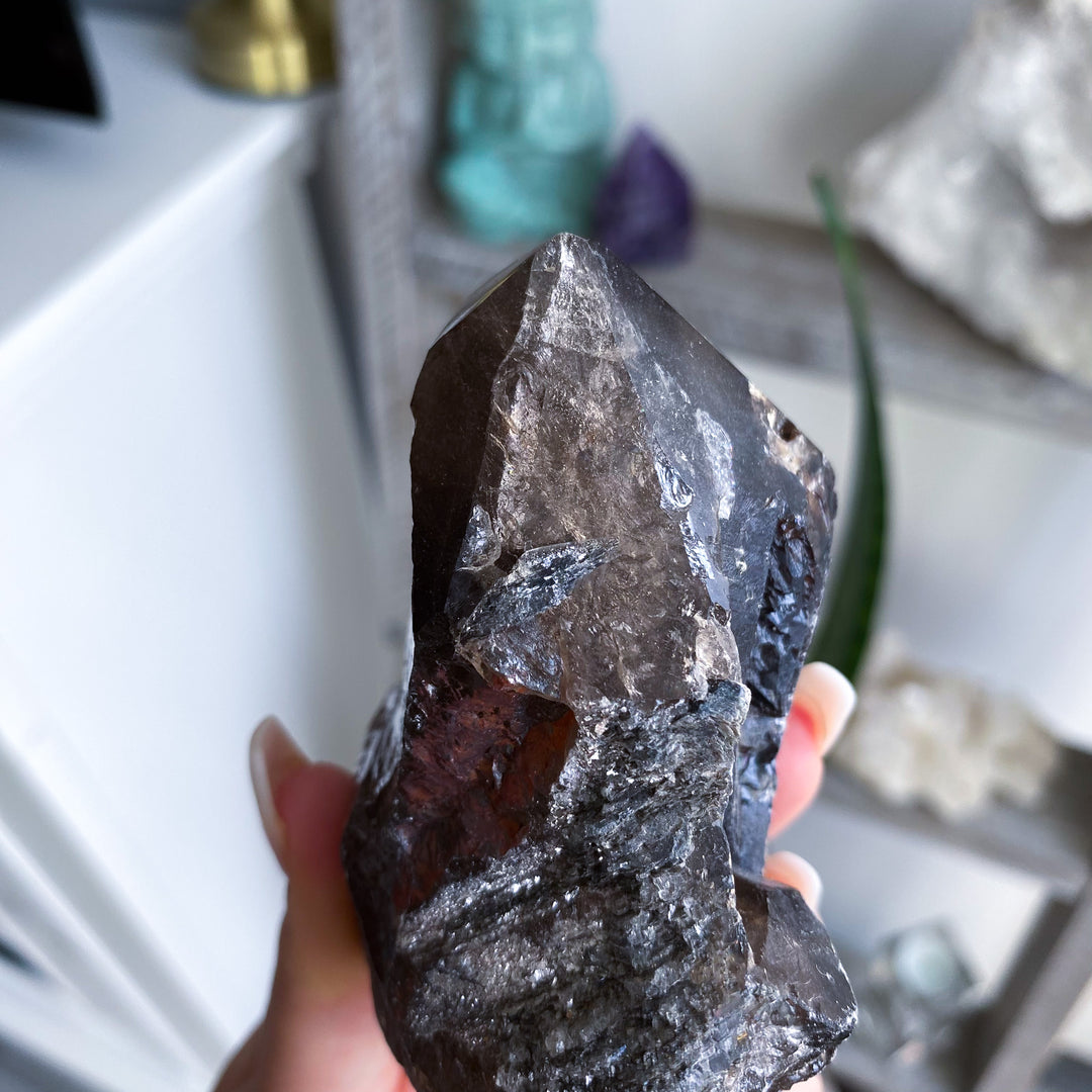 Unique XL Smokey Quartz Top Polish Point 