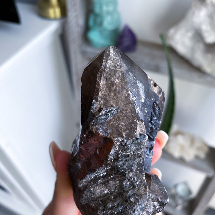 Unique XL Smokey Quartz Top Polish Point 