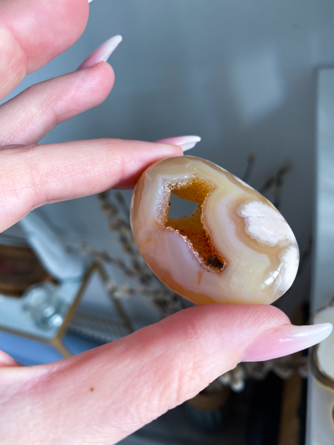Portal Flower Agate Palm Stone #3