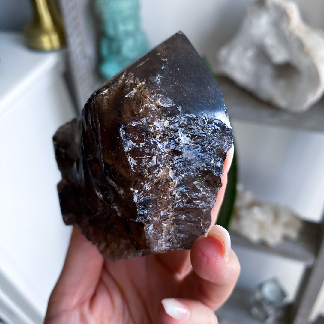 Unique XL Smokey Quartz Top Polish Point 