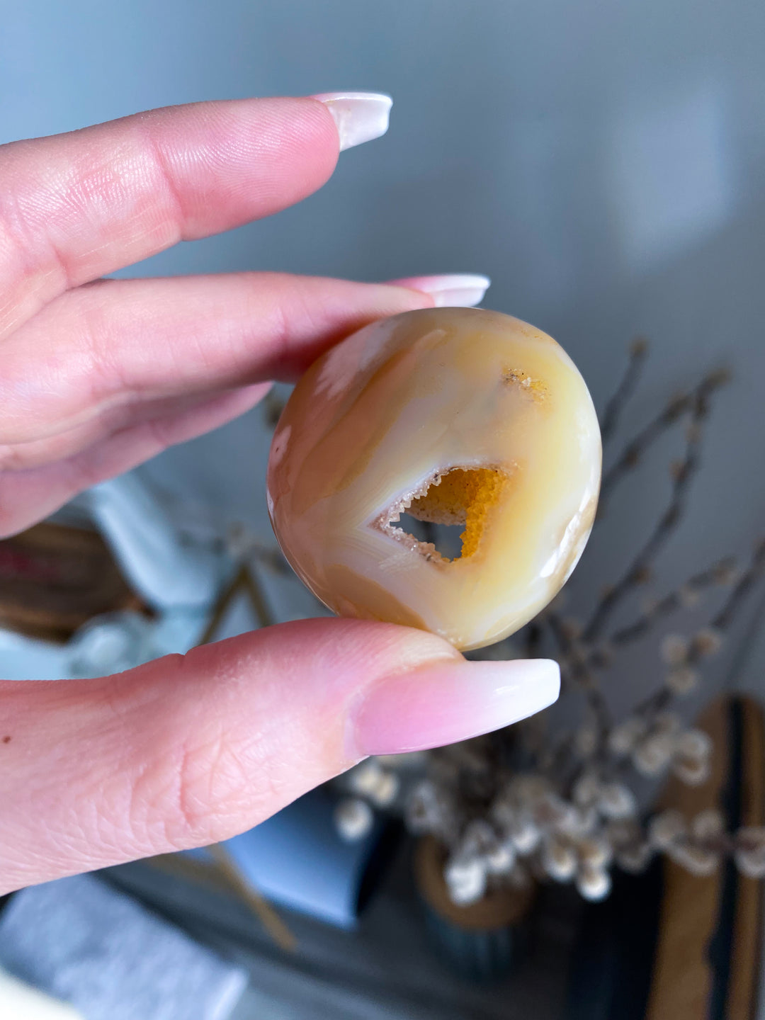 Portal Flower Agate Palm Stone #3