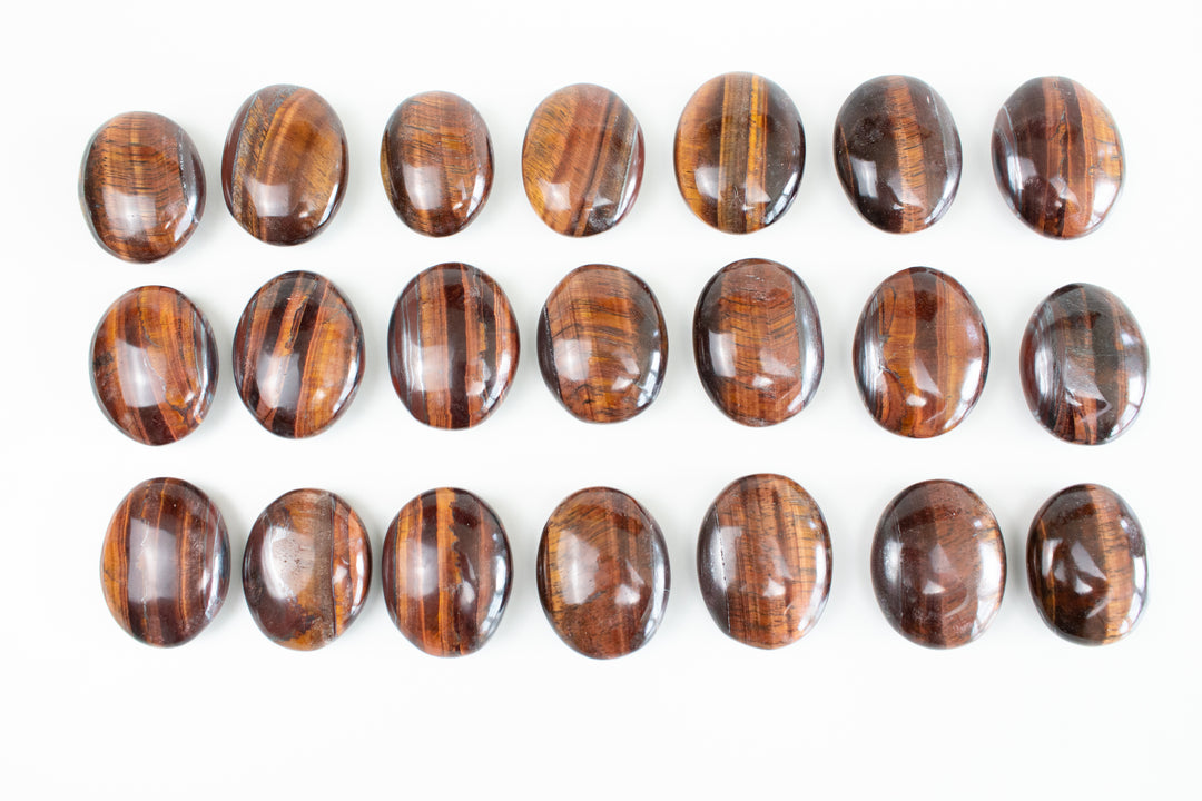 Red Tiger Eye Palm Stone