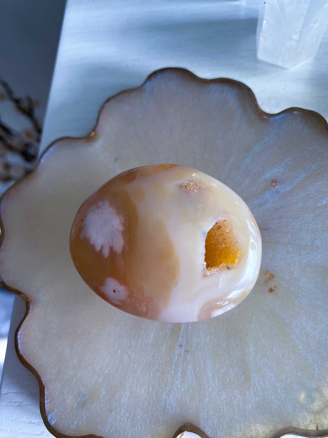 Portal Flower Agate Palm Stone #3