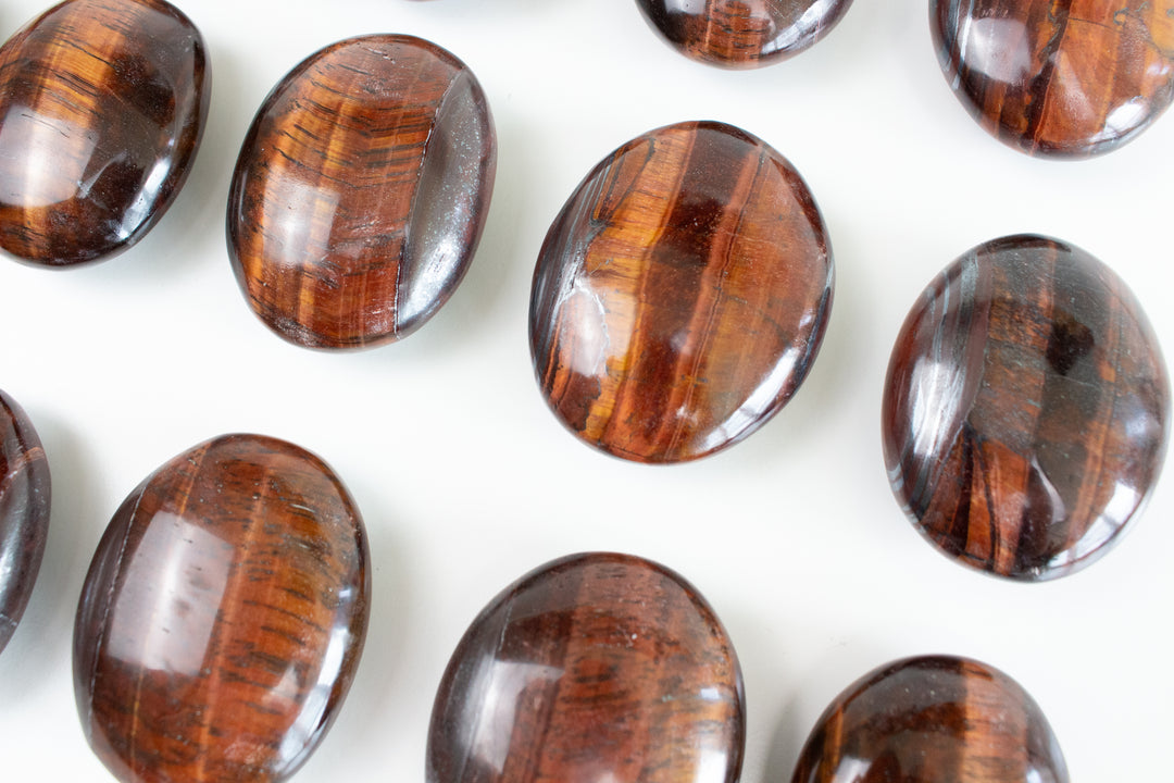 Red Tiger Eye Palm Stone