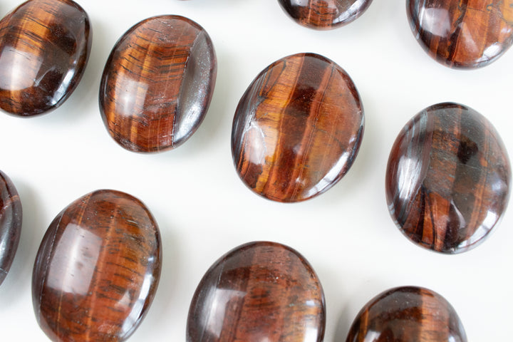 Red Tiger Eye Palm Stone