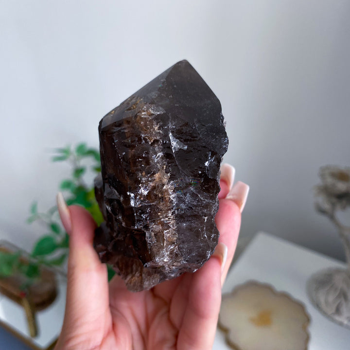 Unique XL Smokey Quartz Top Polish Point 
