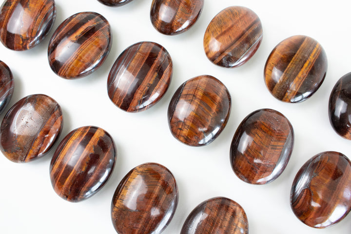Red Tiger Eye Palm Stone