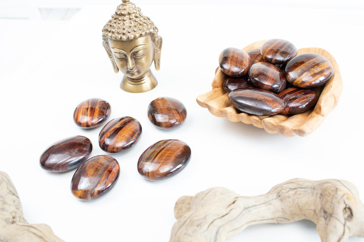 Red Tiger Eye Palm Stone