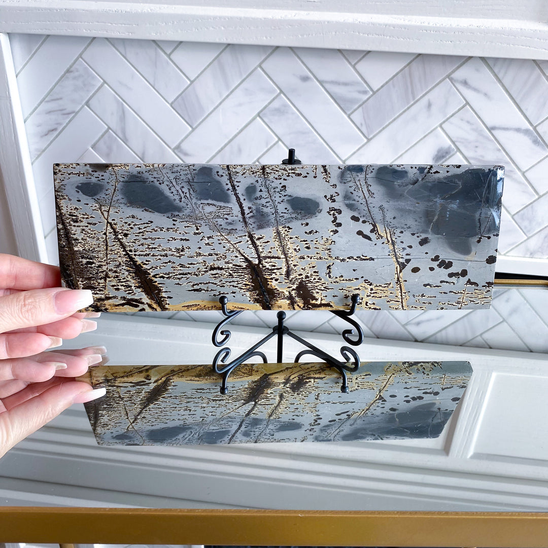 Picture Jasper Slab on Stand 