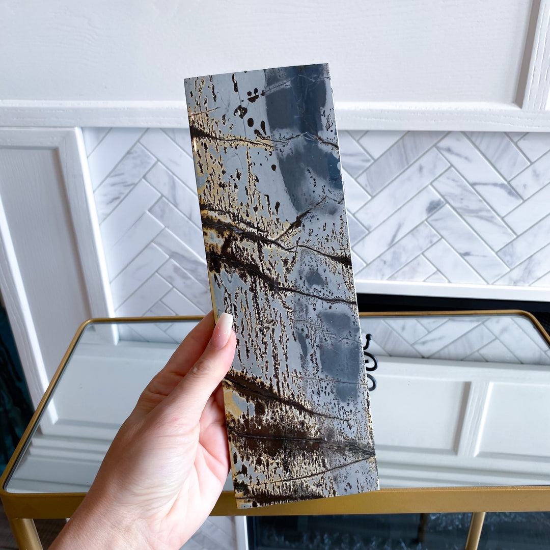 Picture Jasper Slab on Stand 