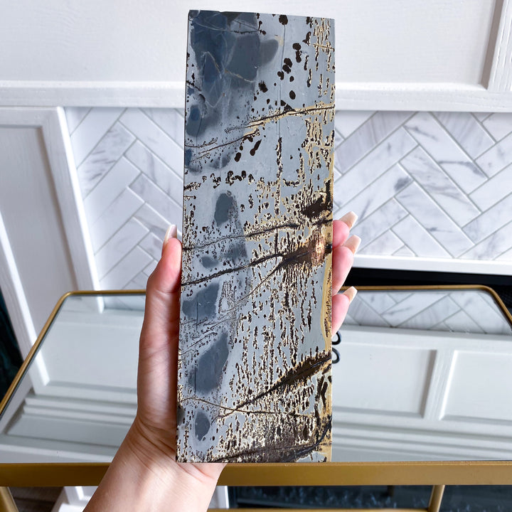 Picture Jasper Slab on Stand 