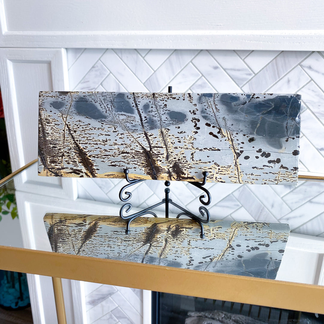 Picture Jasper Slab on Stand 