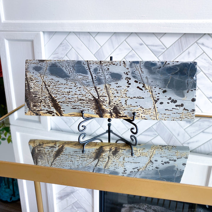 Picture Jasper Slab on Stand 