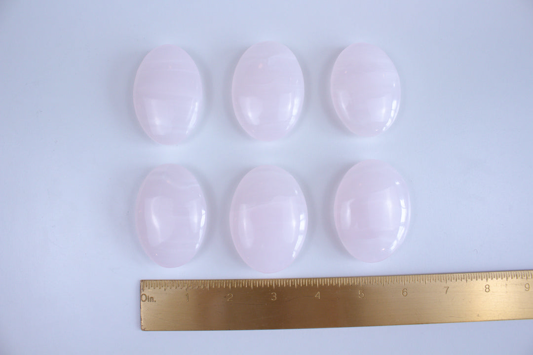 Pink Calcite Palm Stone