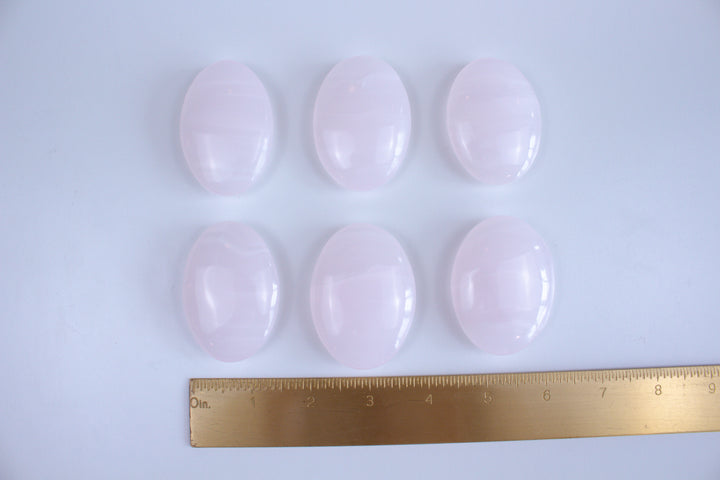 Pink Calcite Palm Stone