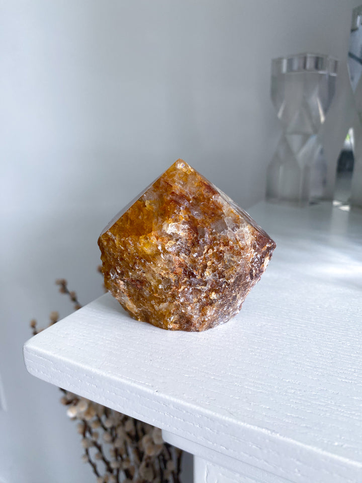 Large Golden Healer Quartz Top Polish Point 