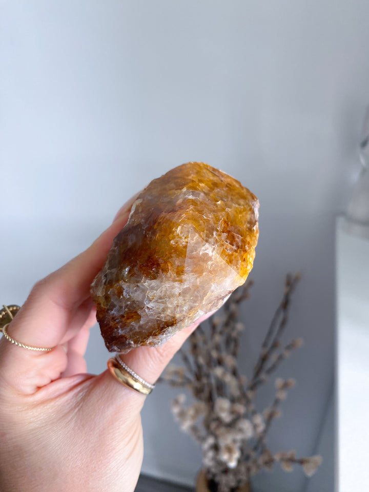 Large Golden Healer Quartz Top Polish Point 