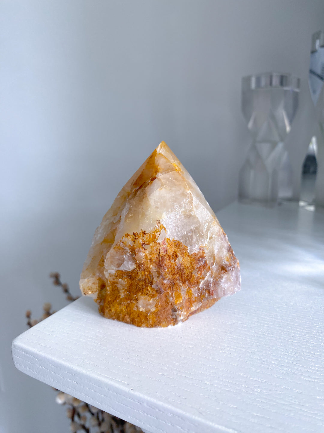 Dreamy Light Yellow Golden Healer Quartz Top Polish #1