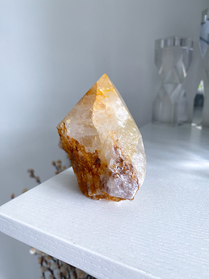 Dreamy Light Yellow Golden Healer Quartz Top Polish #1