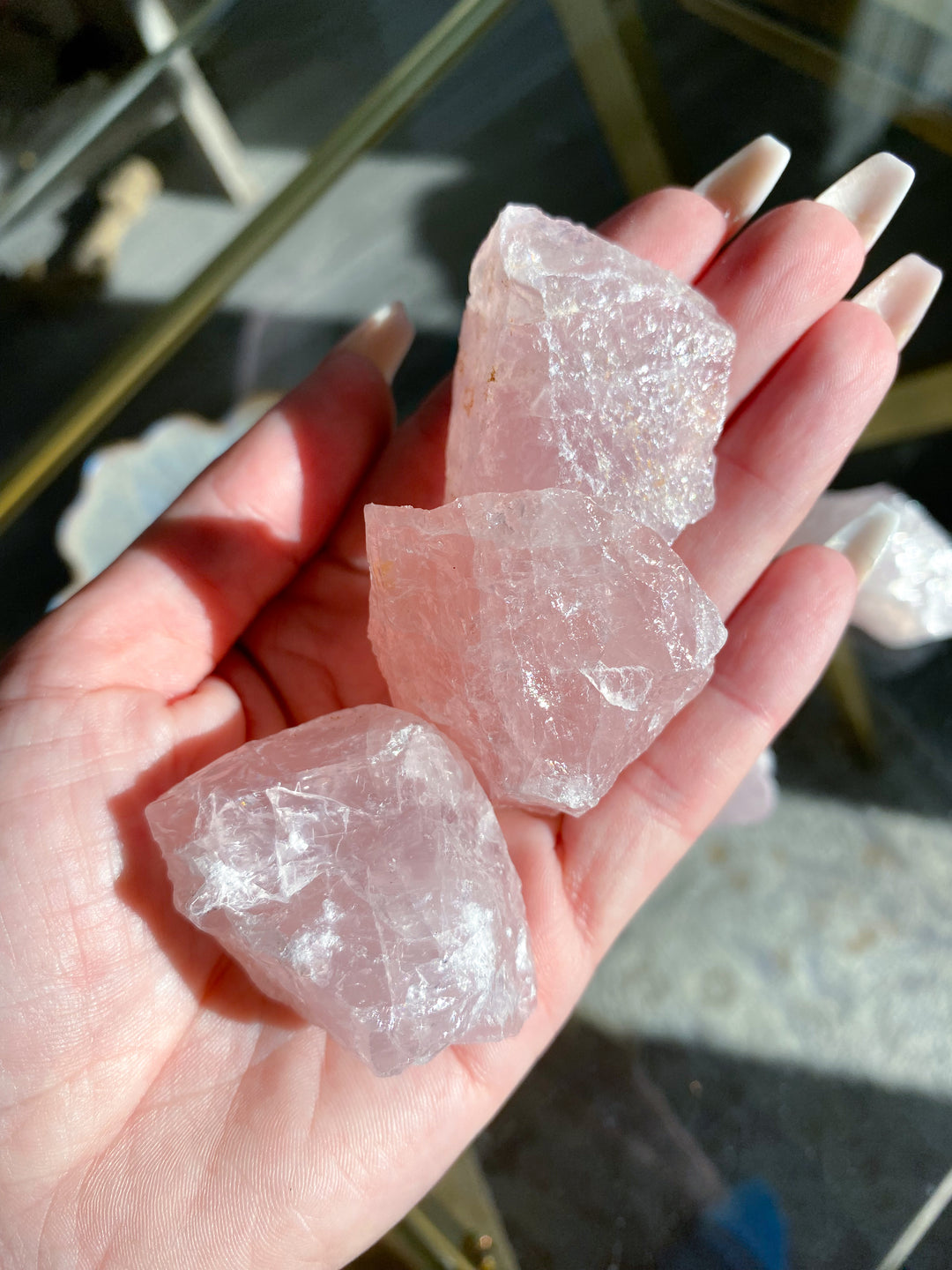 Medium Raw Rose Quartz Chunk