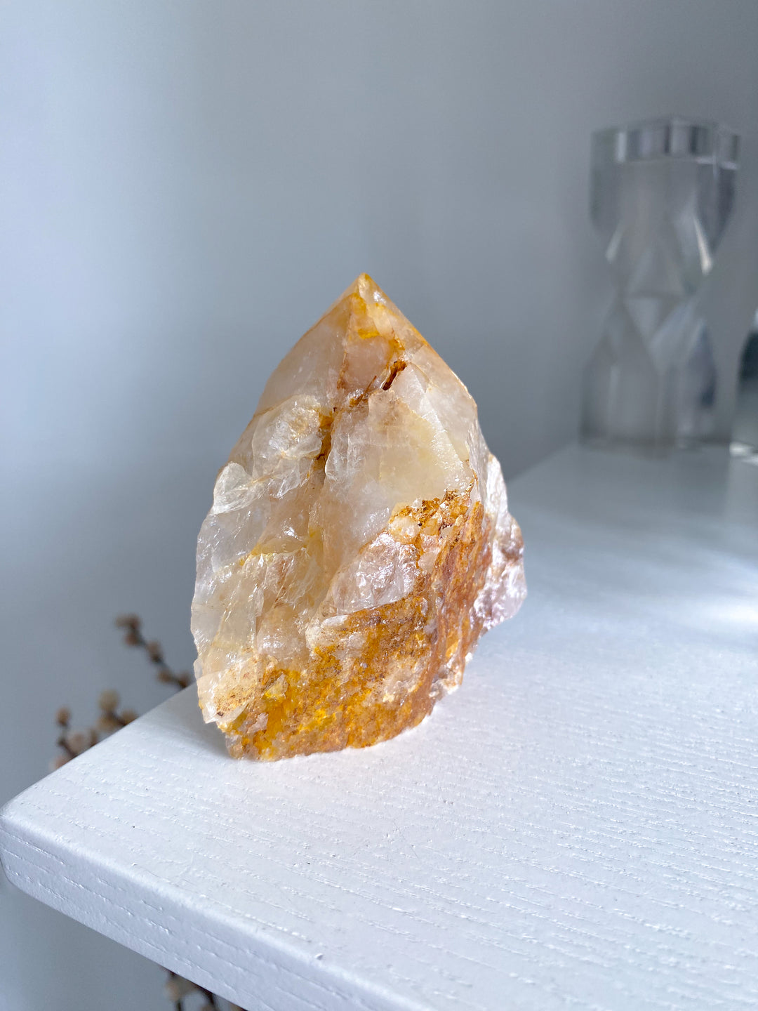 Dreamy Light Yellow Golden Healer Quartz Top Polish #1