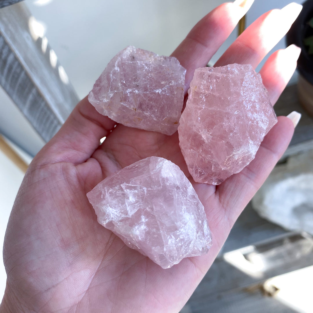 Medium Raw Rose Quartz Chunk