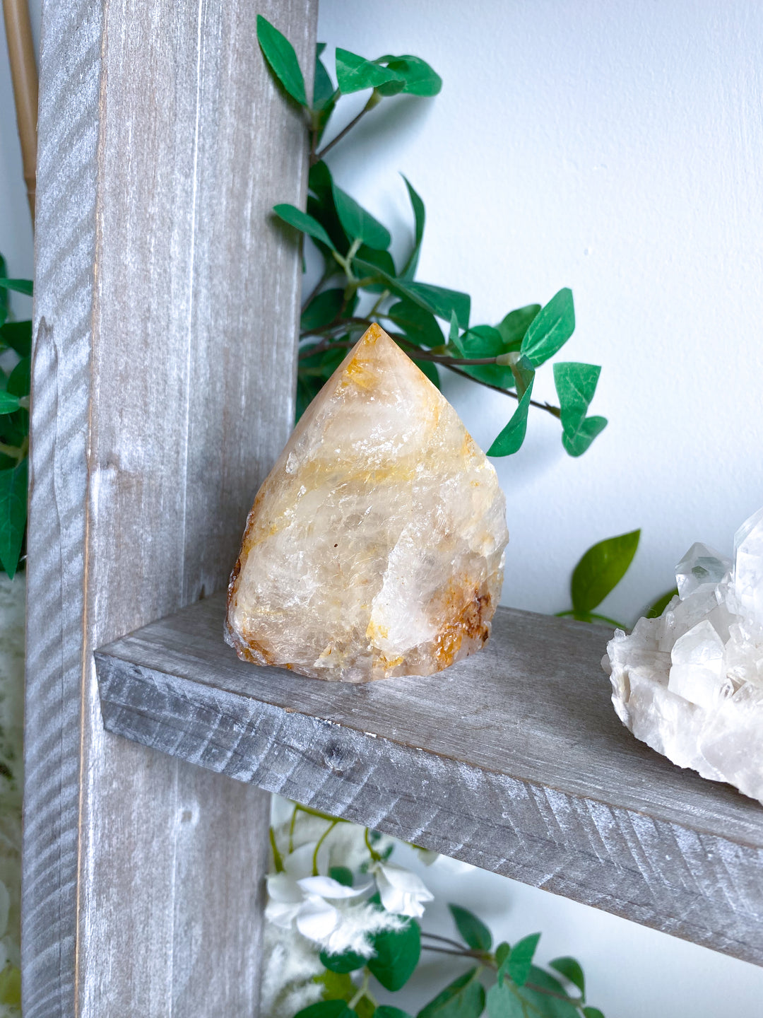 Dreamy Light Yellow Golden Healer Quartz Top Polish #1