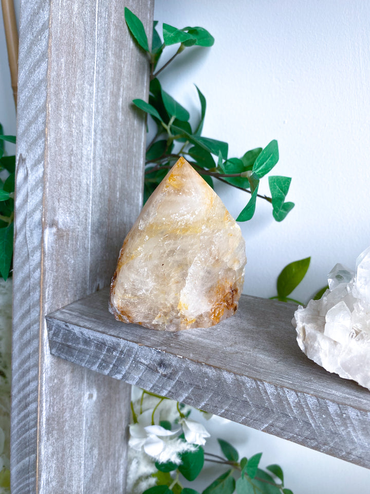 Dreamy Light Yellow Golden Healer Quartz Top Polish #1