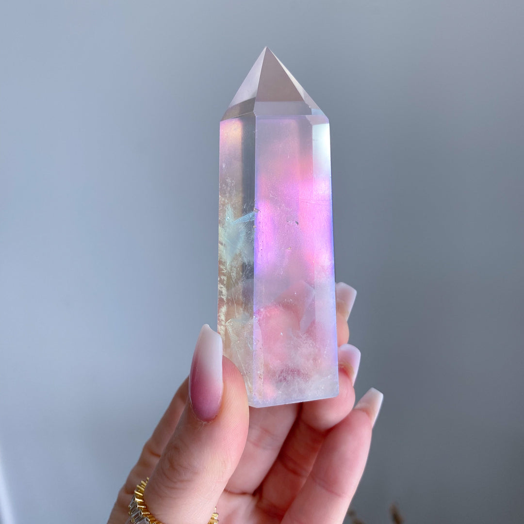 Unique Angel Aura Quartz Tower