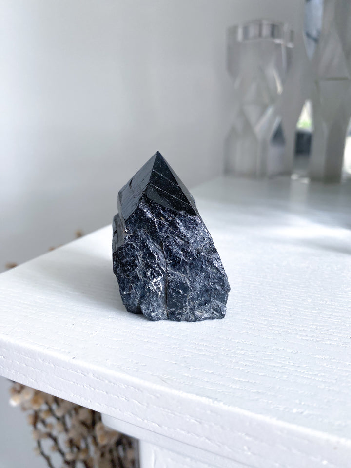 Shiny Black Tourmaline Top Polish Point #10