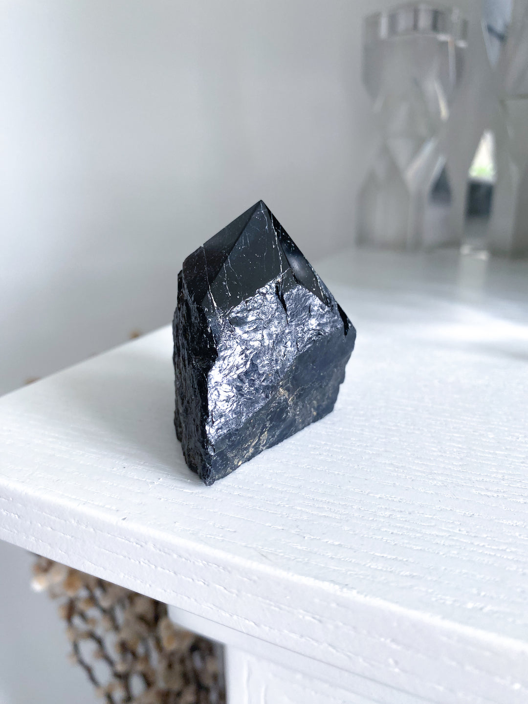 Shiny Black Tourmaline Top Polish Point #10