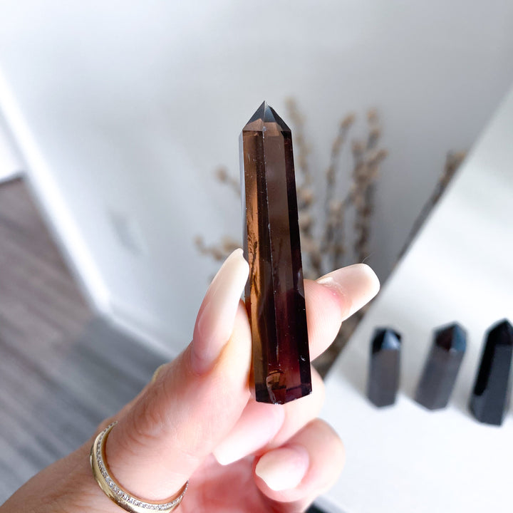 Imperfect Tiny Smokey Quartz Towers
