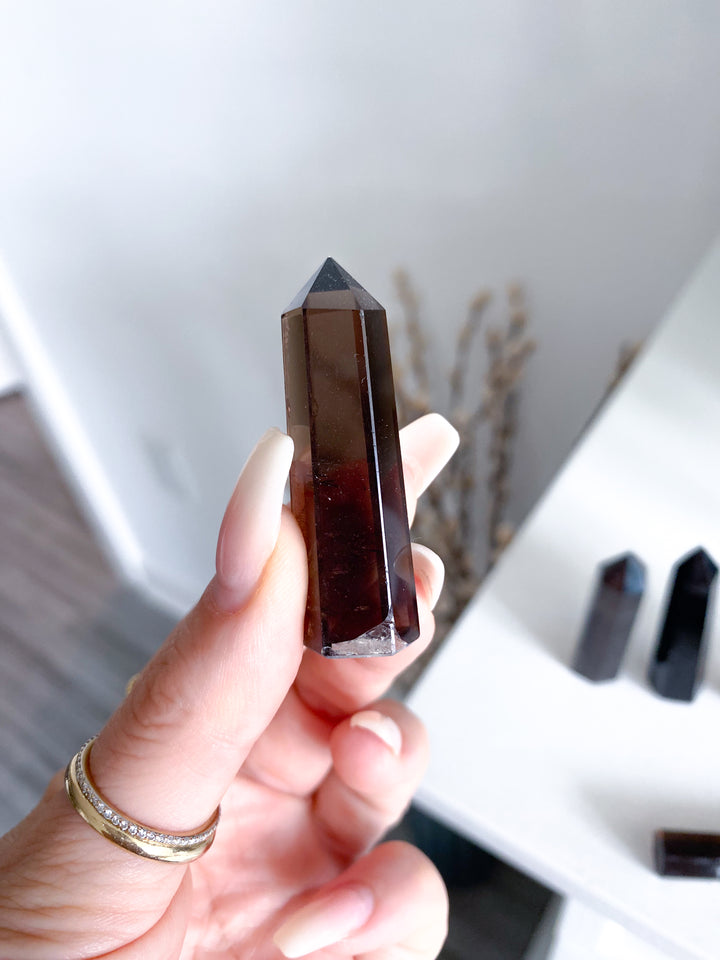 Imperfect Tiny Smokey Quartz Towers
