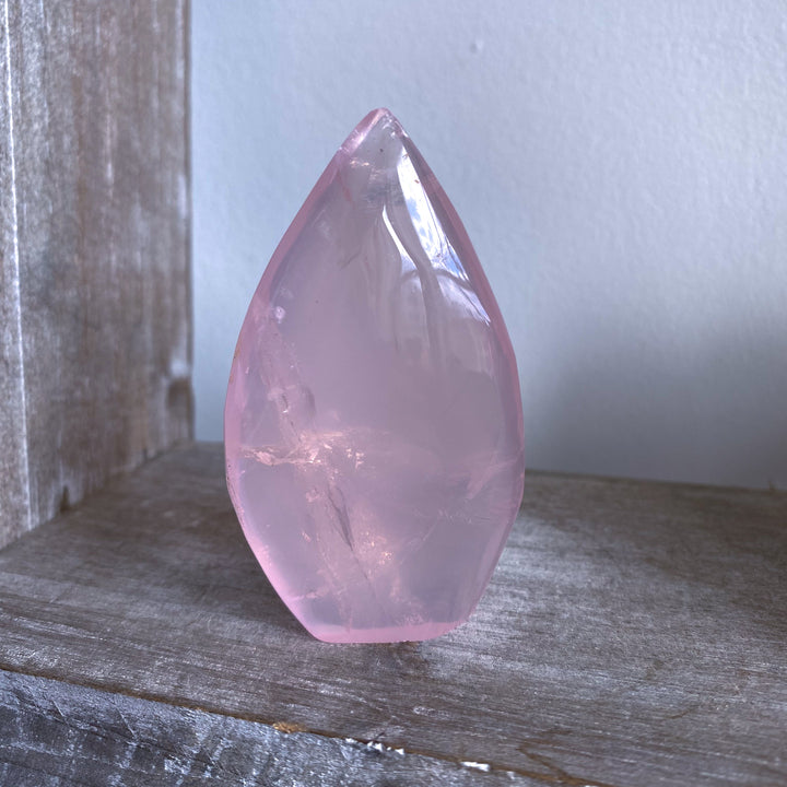 Gemmy Rose Quartz Flame Freeform #1