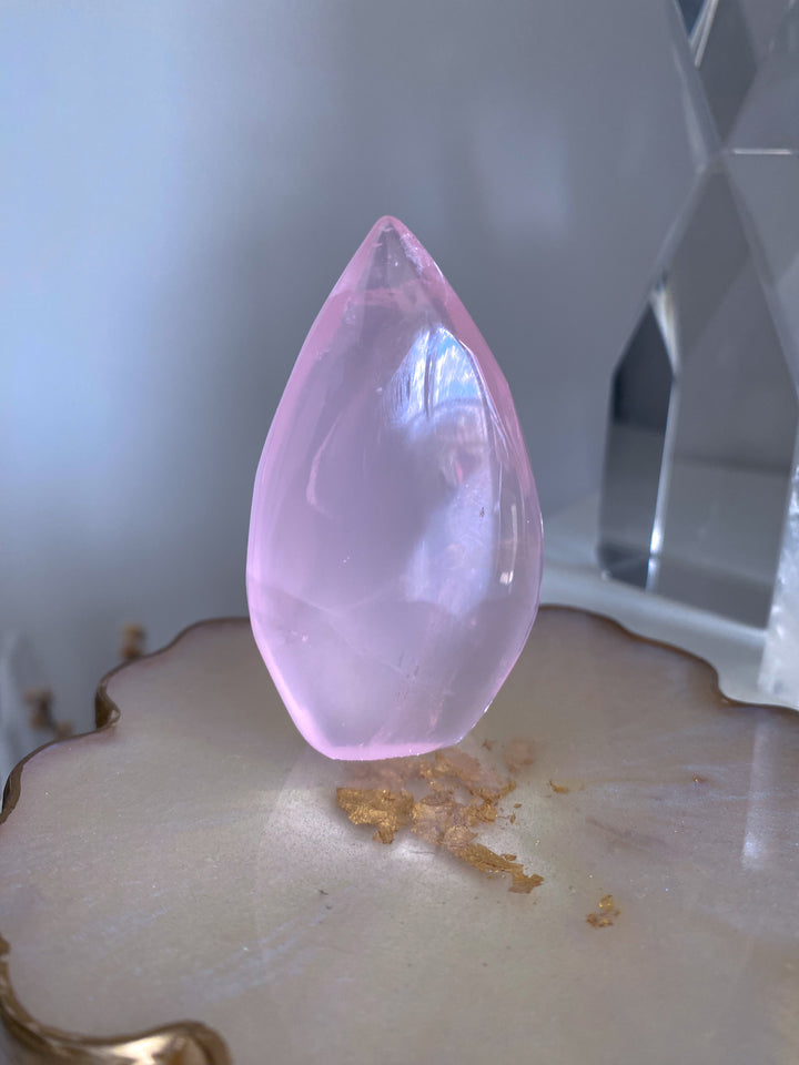 Gemmy Rose Quartz Flame Freeform #1