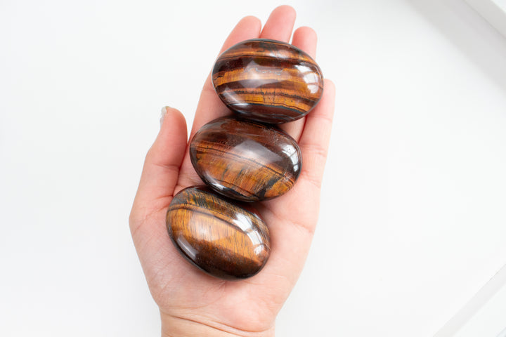 Red Tiger Eye Palm Stone