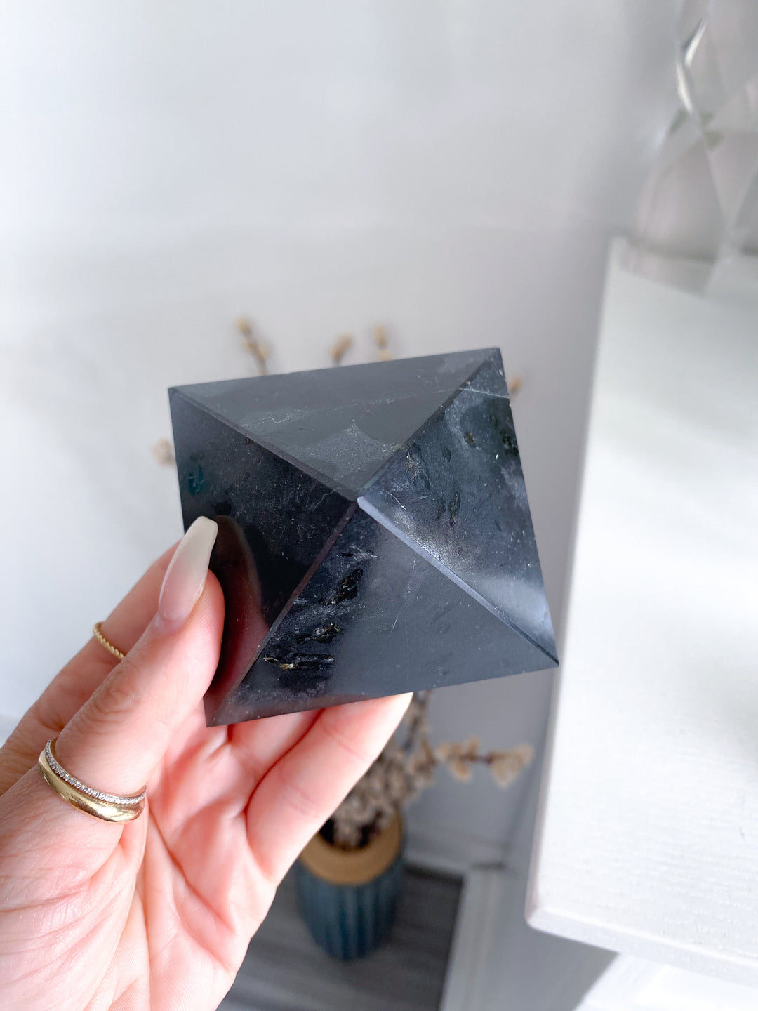 Black Tourmaline Pyramid