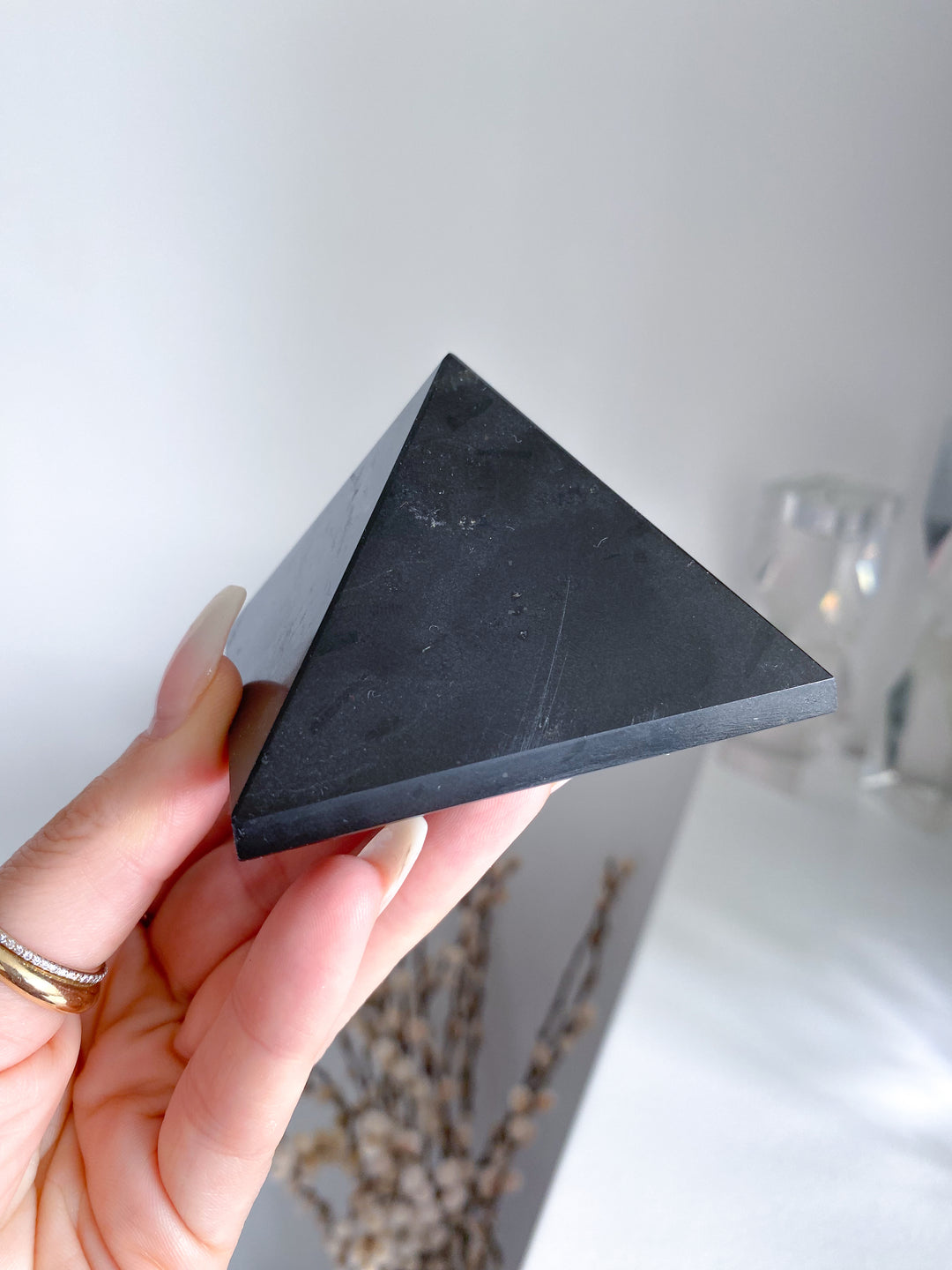 Black Tourmaline Pyramid