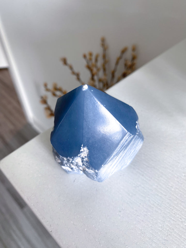 Angelite Top Polish Point #3 - Chipped