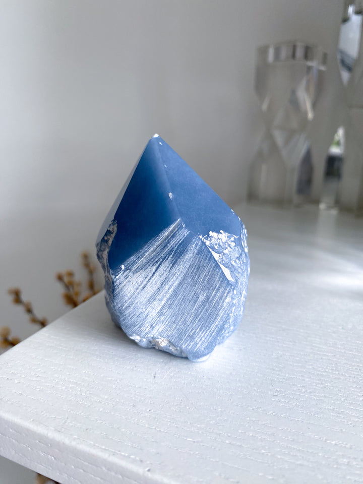 Angelite Top Polish Point #3 - Chipped