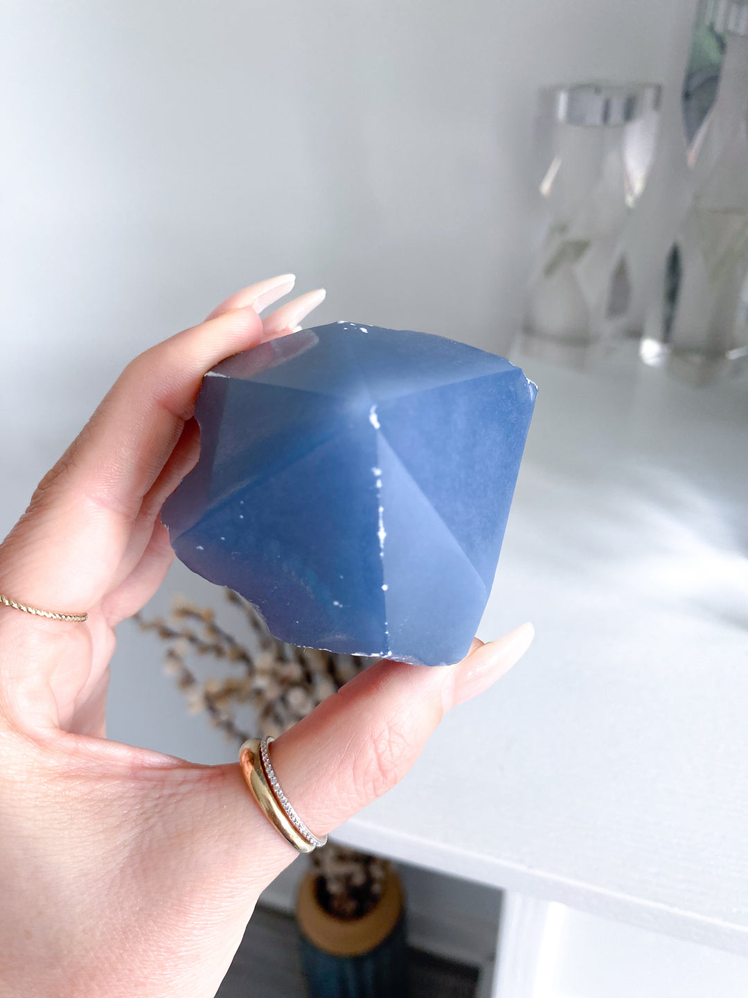 Unique Angelite Top Polish Point #9